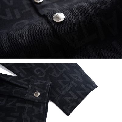 Áo Khoác Denim Big Size Cá Tính Vải Mềm Dày Vừa Giãn Nhẹ BS3380 Đen