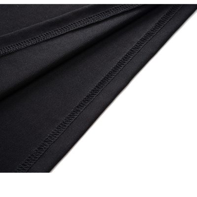 Áo Thun Cổ Bẻ Cở Lớn Vải Cá Sấu Cotton 100% Co Giãn Thoải Mái BS3381 Màu Đen