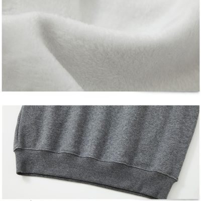 Áo Nỉ Nam Lót Lông Nam Co Giãn Nhẹ Ấm Áp BS3414 5190 Lót Nhung Đen Đỏ