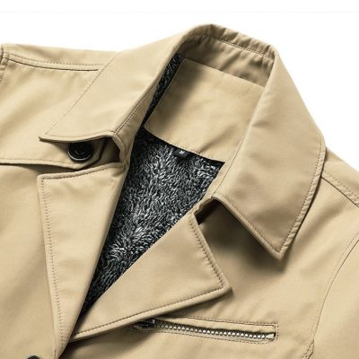 Áo Khoác Kaki Dáng Dài Sang Trọng Cá Tính BS3412 Màu Xanh Đậm 8805