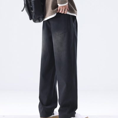 Quần Bò Ống Rộng Size Lớn Vải Mềm Co Giãn Nhẹ BS3371 Xanh