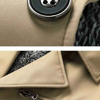 Áo Khoác Kaki Dáng Dài Sang Trọng Cá Tính BS3412 Màu Xanh Đậm 8805