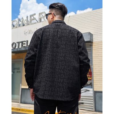 Áo Khoác Denim Big Size Cá Tính Vải Mềm Dày Vừa Giãn Nhẹ BS3380 Đen