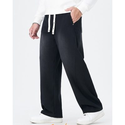 Quần Thun Cỡ Lớn Ống Đứng Phong Cách Nhật Bản Mẫu Mới Vải Thun Dày Co Giãn BS3382