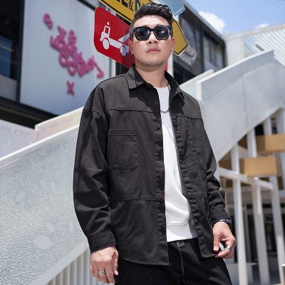 Áo Khoác Kaki Sớ Jeans Cở Lớn Vải Mềm Mại Dày Vừa BS3383 Màu Xanh Quân Đội