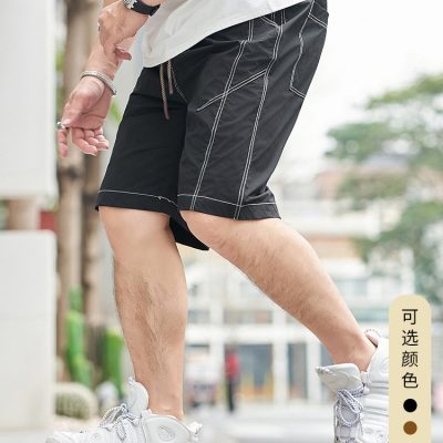 Quần Đùi Cho Nam Béo Vải Gió Mềm Mịn Co Giãn Thoải Mái BS3386 Màu Đen