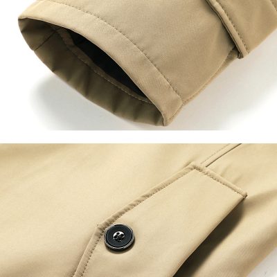 Áo Khoác Kaki Dáng Dài Sang Trọng Cá Tính BS3412 Màu Xanh Đậm 8805