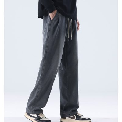 Quần Bò Ống Rộng Size Lớn Vải Mềm Co Giãn Nhẹ BS3371 Xanh