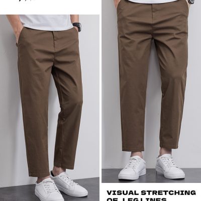 Quần Âu Big Size Nam Form Đứng Thời Trang Navy BS3370 Màu Nâu