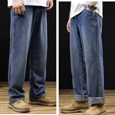 Quần Ống Rộng Cỡ Lớn Kiểu Hồng Kong Vải Mềm Thoáng Khí BS3372 Màu Đen