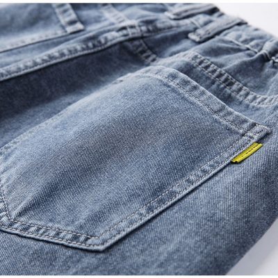 Quần Bò Nam Cỡ Lớn Ống Rộng Hiện Đại Vải Mềm Mịn Co Giãn Nhẹ BS3375 Xanh Nhạt