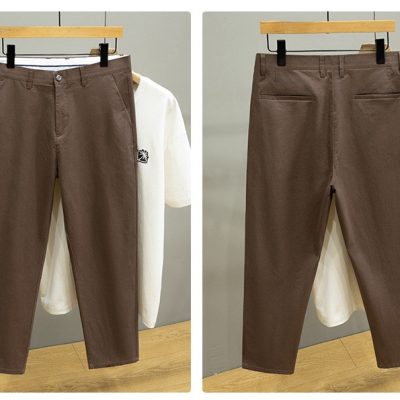 Quần Âu Big Size Nam Form Đứng Thời Trang Navy BS3370 Màu Nâu