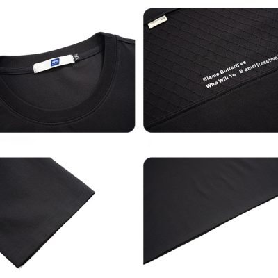 Áo Thun Big Size In Hình Cá Tính Vải Cotton Co Giãn BS3378 Màu Đen