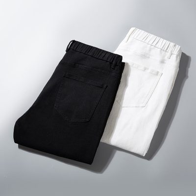 Quần Short Bò Nam Cạp Chun Co Giãn BS3393 Màu Đen