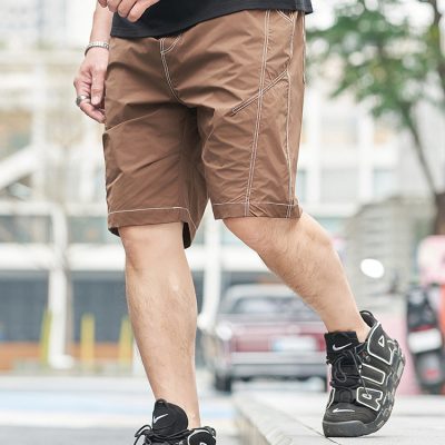 Quần Đùi Cho Nam Béo Vải Gió Mềm Mịn Co Giãn Thoải Mái BS3386 Màu Đen