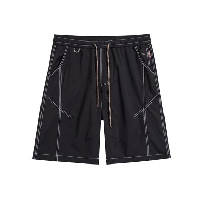 Quần Đùi Cho Nam Béo Vải Gió Mềm Mịn Co Giãn Thoải Mái BS3386 Màu Đen