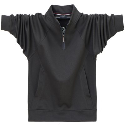 Áo Nỉ Nam Mập Lót Lông Ấm Áp Cổ Khóa Kéo BS3415 Màu Xám Đậm