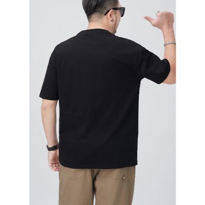 Áo Thun Big Size In Hình Cá Tính Vải Cotton Co Giãn BS3378 Màu Đen