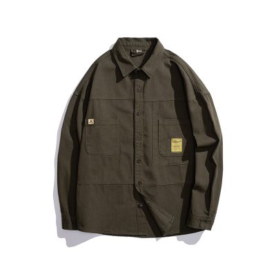 Áo Khoác Kaki Sớ Jeans Cở Lớn Vải Mềm Mại Dày Vừa BS3383 Màu Xanh Quân Đội