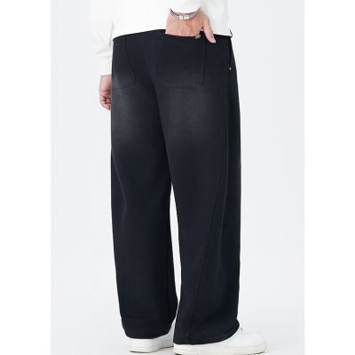 Quần Thun Cỡ Lớn Ống Đứng Phong Cách Nhật Bản Mẫu Mới Vải Thun Dày Co Giãn BS3382