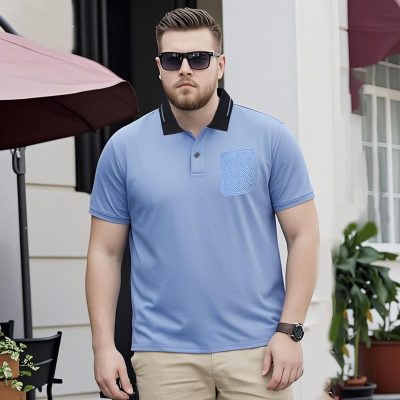 Áo Thun Nam Cổ Bẻ Tay Ngắn Cở Lớn Vải Thun Cotton Co Giãn Mát BS3416 Màu Cà Phê