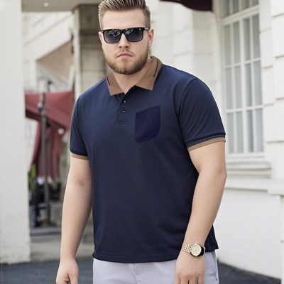 Áo Thun Nam Cổ Bẻ Tay Ngắn Cở Lớn Vải Thun Cotton Co Giãn Mát BS3416 Màu Cà Phê