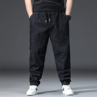 Quần Bò Big Size Ống Đứng Sành Điệu Vải Jean  Mềm Co Giãn Nhẹ BS3387 Màu Xanh Đậm