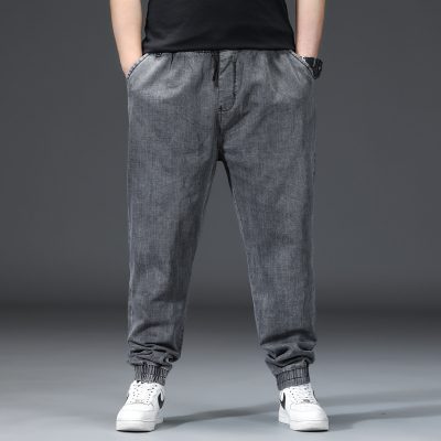 Quần Bò Big Size Ống Đứng Sành Điệu Vải Jean  Mềm Co Giãn Nhẹ BS3387 Màu Xanh Đậm