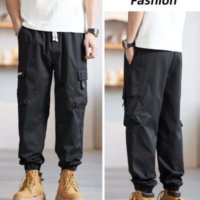 Quần Kaki Túi Hộp Đủ Size Từ 50Kg-150Kg Vải Mềm Co Giãn Ít BS3376 Màu Đen