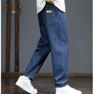 Quần Jean Ống Đứng Nam Form Rộng Co Giãn Navy BS3369  Xanh Dương Nhạt