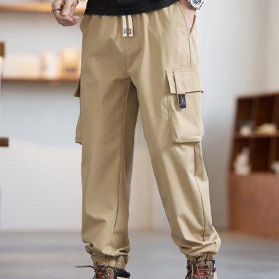 Quần Kaki Túi Hộp Đủ Size Từ 50Kg-150Kg Vải Mềm Co Giãn Ít BS3376 Màu Đen