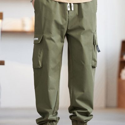 Quần Kaki Túi Hộp Đủ Size Từ 50Kg-150Kg Vải Mềm Co Giãn Ít BS3376 Màu Đen