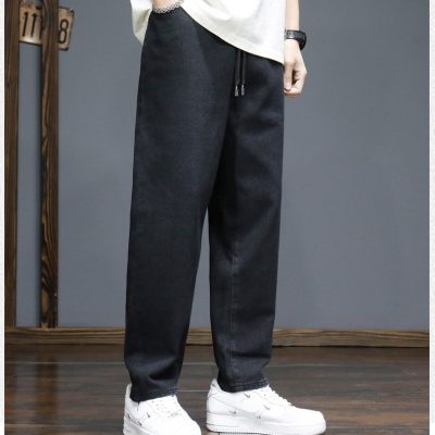 Quần Jean Ống Đứng Nam Form Rộng Co Giãn Navy BS3369  Xanh Dương Nhạt