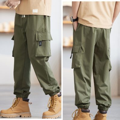 Quần Kaki Túi Hộp Đủ Size Từ 50Kg-150Kg Vải Mềm Co Giãn Ít BS3376 Màu Đen