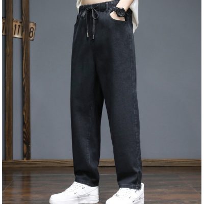 Quần Jean Ống Đứng Nam Form Rộng Co Giãn Navy BS3369  Xanh Dương Nhạt