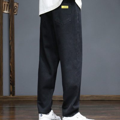 Quần Jean Ống Đứng Nam Form Rộng Co Giãn Navy BS3369  Xanh Dương Nhạt