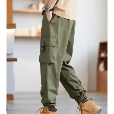 Quần Kaki Túi Hộp Đủ Size Từ 50Kg-150Kg Vải Mềm Co Giãn Ít BS3376 Màu Đen