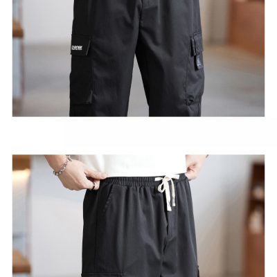 Quần Kaki Túi Hộp Đủ Size Từ 50Kg-150Kg Vải Mềm Co Giãn Ít BS3376 Màu Đen