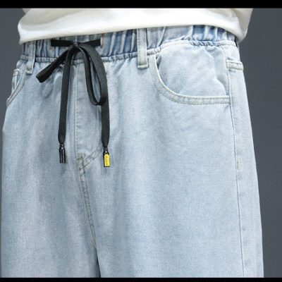 Quần Jean Ống Đứng Nam Form Rộng Co Giãn Navy BS3369  Xanh Dương Nhạt