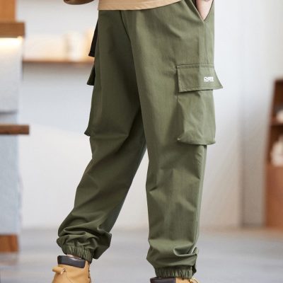 Quần Kaki Túi Hộp Đủ Size Từ 50Kg-150Kg Vải Mềm Co Giãn Ít BS3376 Màu Đen