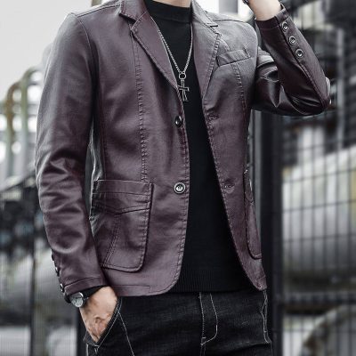 Áo Da Nam Đẹp – 100% Da Cừu Thật Cao Cấp & Sang Trọng BS3426AKD60 Đen