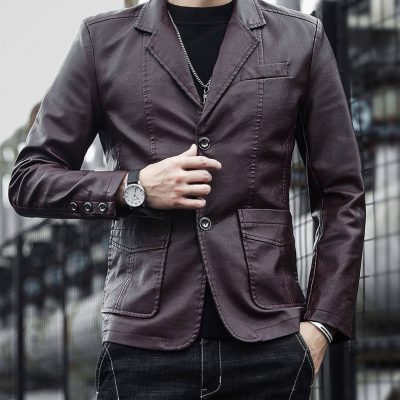 Áo Da Nam Đẹp – 100% Da Cừu Thật Cao Cấp & Sang Trọng BS3426AKD60 Đen