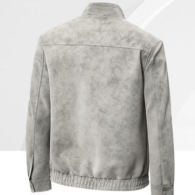 Áo Khoác Da Nam Công Sở Big Size Cao Cấp Trẻ Trung BS3422 Kaki Có Lót Lông