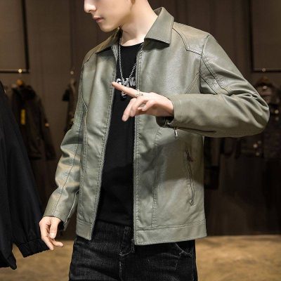 Áo Khoác Da Big Size Nam Da Cừu Thật 100% – Sang Trọng & Lịch Lãm BS3424 Xanh Rêu