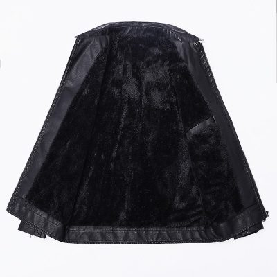 Áo Khoác Da Nam Công Sở Big Size Cao Cấp Trẻ Trung BS3422 Kaki Có Lót Lông