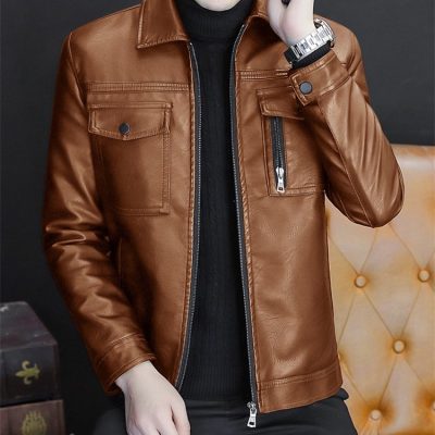 Áo Khoác Da Cừu Nam Cao Cấp – Da Thật 100% Mềm Mịn & Sang Trọng BS3428AKD62 Đen Có Lót Lông