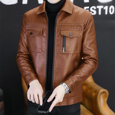 Áo Khoác Da Cừu Nam Cao Cấp – Da Thật 100% Mềm Mịn & Sang Trọng BS3428AKD62 Đen Có Lót Lông