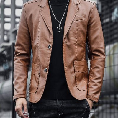 Áo Da Nam Đẹp – 100% Da Cừu Thật Cao Cấp & Sang Trọng BS3426AKD60 Đen