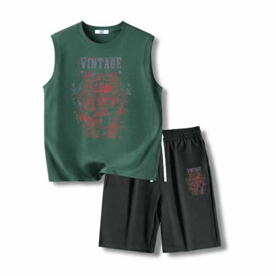 Bộ Đồ Thun Ba Lỗ Big Size Navy BSX1943 Bộ Xanh Rêu: Thoải Mái Tối Đa, Phù Hợp Mọi Vóc Dáng