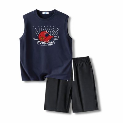 Bộ Đồ Thun Ba Lỗ Big Size Navy BSX1949 Bộ Đỏ: Thoải Mái Tối Đa, Phù Hợp Mọi Vóc Dáng